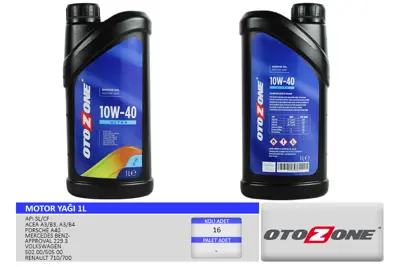OTOZONE CYAG2301 Motor Yaği 10w40 1 Lt Ultra Yari Sentetik Api Sl/C 10W40