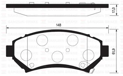 SANGSIN SP2004 Disk Fren Balatasi Ön Caprice 1999-2003-Impala 199 F03B150046 1605947 7465S 2335818005 19242606 64102 18024962 JCP1265 5P1054 FBP1122