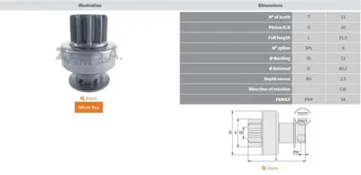 ZEN 0756 11 Dis Gm-Chevrolet Blazer-Silverado-Cadillac Esca 10465293 323488 10850 38560033 38032645 20409044 SDR0020 6302 9000850 21689DR