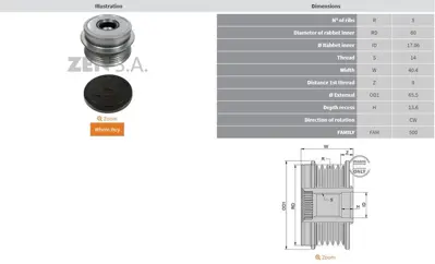 ZEN 5588 Toyota Echo Hatchback-Vitz-Yaris-Yaris Verso 5 Ka 535019910 CAL40175GS A07504 12060840 WG2150890 195555090050 89212696 30504 1022112770 930121