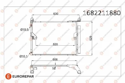 PSA 1682211880 E-Kli Kondense 1682211880