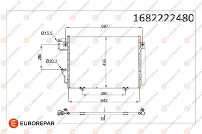 PSA 1682222480 E-Kli Kondense 1682222480