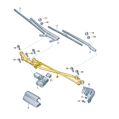 WISCO 4L1955023D Silecek Mekanizmasi On 4L1955023D 4L1955023 4L1955023C 4L1955023F 99551800901 16729 4L1955119 4L1955603 227008 670800A2