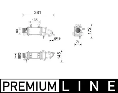 BEHR MAHLE CI739000P Radyatör Vw Interkol Vw 1.4 Tdi Polo Cusa 04B145749K