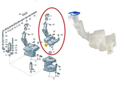 VORTEX V3612313 Su Fiskiye Bidonu Ust Far Yikamali Passat 11> V3612313