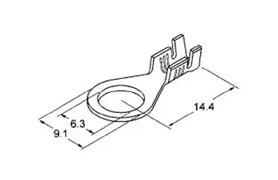 İthal 0100207013 Skn 2,5 Topraklama Kablo Ucu Metrık 6 Pırınc Pabuc 100207013