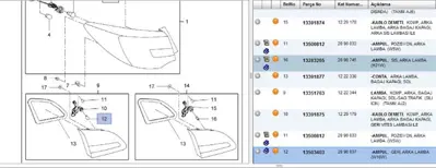 PSA 13503403 Ampül 13503403 2098037