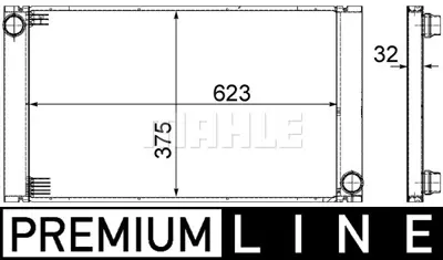 BEHR MAHLE CR1066000P Su Radyatoru 95x725 Bmw 5 E60 E61 Eno:8mk376753581 1711779587