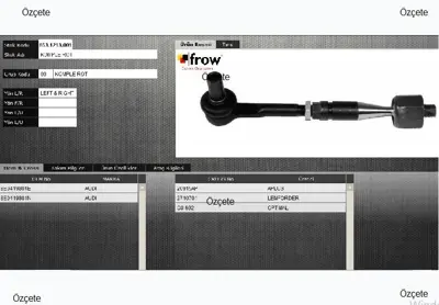 FROW 6531213001 Komple Rot Sag Sol Audi A4 94- 97 8E0419801E 8E0419801 4B0419801E 8E1422065G 4D0422821A 8E0422821C 4D0419801B 4D0419801G 4D0422821 ST4223