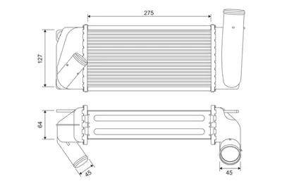 Valeo 822905 Turbo Radyatoru Corolla - Aurıs 1,4 D4d 2013-2018 (Intercoler) 30347 96263 DIT50013