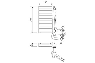 Valeo 811651 Kalorifer Radyatoru Bmw X5 E70 X71 17> 64116968204 70531 55096HN3 6968204 107587 D6B016TT BW6599 70529 NONRF NOFRIGAIR