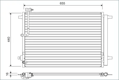 Valeo 822633 Klima Radyatoru A8 10>17 AI5368D 4H0260403E 4H0260401C 107080 4H0260403L 4H0260403J DCN02022 941077 4H0260403C AI5368
