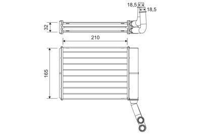 Valeo 811597 Kalorifer Radyatoru 407-C5 6448N0 110072 707095 PE644850 CN6330 D6P021TT 631064 M2210370 69015N 94023
