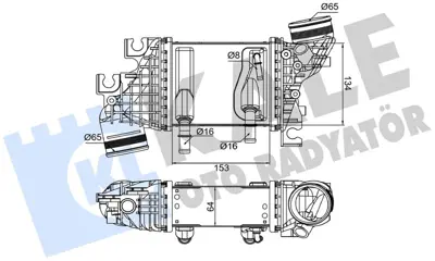 KALE 376095 Turbo Radyatörü 04L145749B