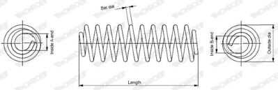 MONROE SP2275 Helezon Yayi On Bmw 3 E46 5 E39 95-06 1093069
