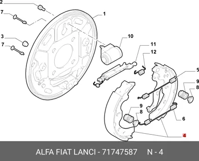 HATTAT 3032518 Kampana Balata Sedıcı 06> - Sx4 06> 220×35 Gs8743 GM 5320079J00, GM 71747587, GM 5320079J01000, GM 5320079J00000, GM 5320079J01, GM 71742832, GM 5320080J01, GM 53200T79J00, GM 5320080J02000, GM 5320080J01000