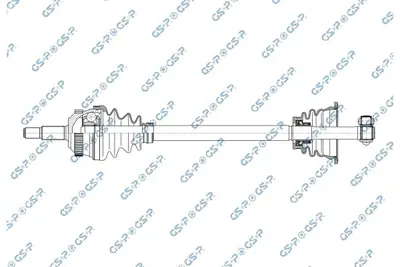 GSP 250461 On Sol Aks Renault Laguna 2.0 16v 7700104460 FDS2107 R304N 7701352744 RE3303 2571 3025750 TR1444 T49193 4415T