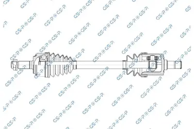 GSP 256837 Aks Komple On Sol Honda Cr-V 1.6 I-Dtec 13>18 Manuel 656mm 44306 T1T E01