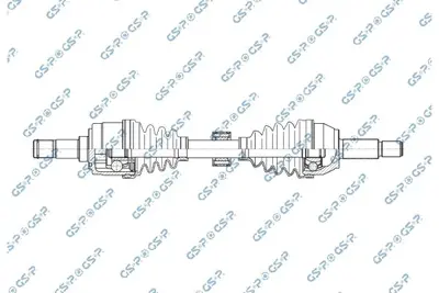 GSP 257463 Aks Komple On Sol Mazda 2 1.3 1.5 07>15 Manuel 635mm FD8025600 FD8025600A M1152 18051440 T98717 1004176 MA157L 3391550 MA152 GI369