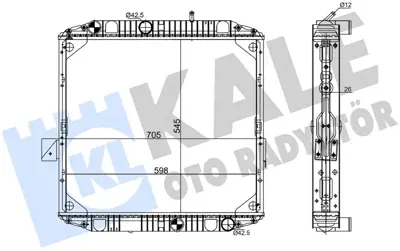 KALE 363875 Su Radyatoru Mercedes Benz Lk Ln2 95<98 (Mt) (Cerceveli) [brazing] [545x598x26] 513475 6765000003 200492 6775002203 6775000103 6775001503 6765000403 6775000903 ME2175 6765000103