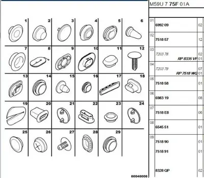 PSA 7136.A6 Davlumbaz Klipsi 7136A6