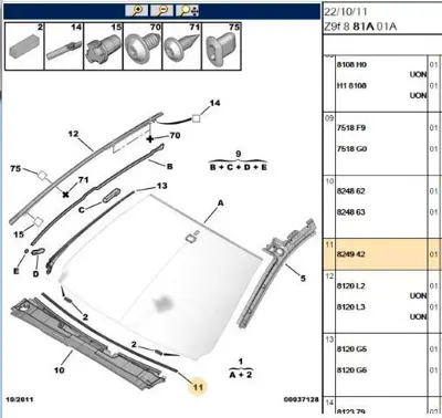PSA 8249.42 Kauçuk Conta 8249.42