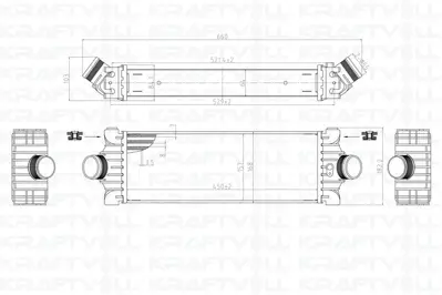KRAFTVOLL 08030020 Turbo Intercooler Radyator Transıt V347 11>14 V362 14 ,> Custom 12 ,> 2,2tdcı 155ps Arkadan Ceker 1881209 1823032 C119L440BF CC119L440AE CC119L440AD CC119L440BD 1881207 CC119L440BC CC119L440AC 1748585