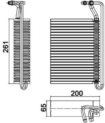 BEHR MAHLE AE84000S Evaporator Bmw E46 E83 64119135744 70230025 8FV351330501 KTT150014 8384251 1225053 42480 64118372772 7401055 838425