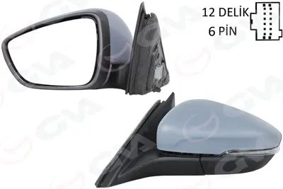 GVA 1035223 Diş Dikiz Aynasi Sol Ford Focus 18-Gt Elektrikli &nbsp;JX7B 17E715 DF