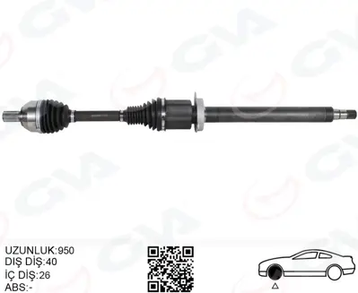 GVA 4499000 Ön Aks Komple  Sağ Volvo S60 Ii 15-Gtv60 I 15-Gt 31367193 36010165 3401460 18152750 203661 50322 602304 36010164 40146 VO275R