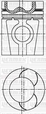 YENMAK  31-03583-000 Piston-Segman Q121.0mm Std-Man-Dt 10 Ut 