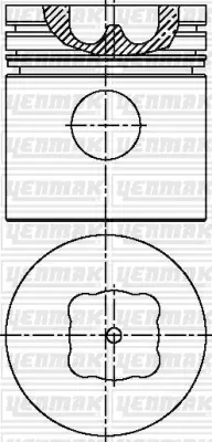 YENMAK  31-03850-000 Piston-Segman Q100.0mm Std-Perkins-Perkins-Phase 