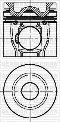 YENMAK  31-04098-000 Piston-Segman Q108.0mm Std-Volvo-Tad 734 Ge Euro 