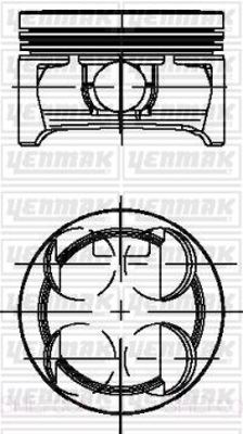 YENMAK 31-04196-100 Piston-Segman 74.40mm 1,00 Corsa D-E-Adam-Aveo 1 55588057 55571101 623149 625065