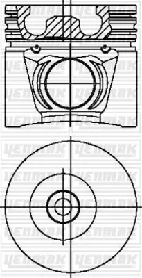 YENMAK  31-04264-000 Piston-Segman Q104.0mm Std-Iveco-Nef Industr/Agr 