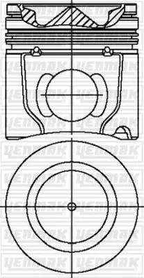 YENMAK  31-04265-050 Piston-Segman Q102.5mm 050-Iveco-E14/E16/E18/E22 