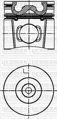 YENMAK  31-04356-000 Piston-Segman Q107.0mm Std-Cummins-Qsb 