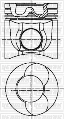 YENMAK  31-04460-000 Piston-Segman Q103.0mm Std-Perkins-1000 Serisi E 