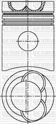 YENMAK  31-04541-000 Piston-Segman Q130.18mm Std-Volvo-Tamd 122d 