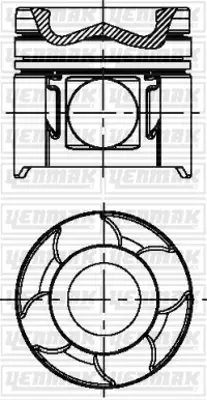 YENMAK  31-04661-000 Piston-Segman Q108.0mm Std-Man-D0834 Lfl40-41-42 