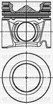 YENMAK  31-04828-000 Piston-Segman Q104.0mm Std-Iveco-Cnh Lb110 F4de0 