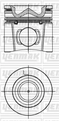 YENMAK  31-30052-050 Piston-Segman Q107.49mm 050-Cummins-Daf-Isbe4- 2 