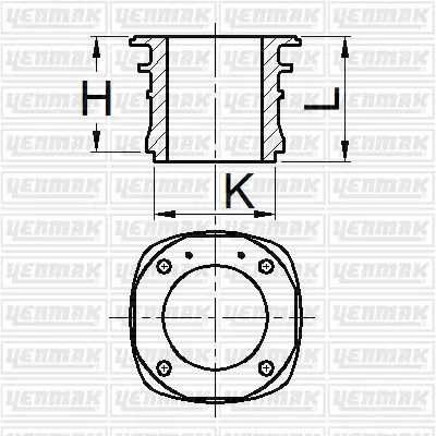 YENMAK  51-96164-000 Gomlek Q88.0mm Std-Compresor-Kompressor 26.230-2 