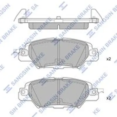 SANGSIN SP1860 Arka Fren Balata Mazda Cx-5 2,0l Pe Skyactiv Ke K KAY02648Z KAY02648ZA KBY62648Z