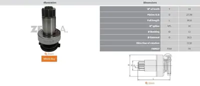ZEN  1823 10 Dis Vw Transporter-Golf 2.0 Tdi-Audi A3-Skoda S UMD 5778 1006209785 1006209961