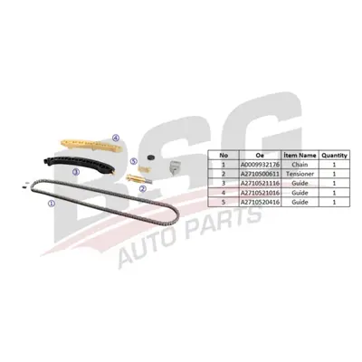 BSG 60-102-022 Eksantrik Zincir Seti A2710500611