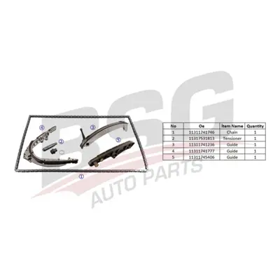 BSG 15-102-038 Eksantrik Zincir Seti 11311741746