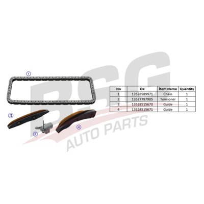 BSG 15-102-040 Eksantrik Zincir Gergi Seti 13528589971