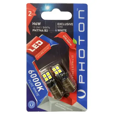 Photon PH7744 B2 H6w 12-24v Exclusıve Canbus Led (2-Lı Blıster) X