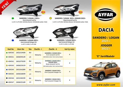 AYFAR 404542 Ayfar 260107920R